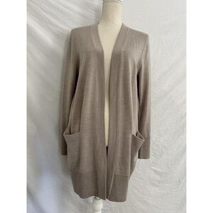 Nordstrom Merino Wool Blend Open Cardigan Sweater Womens Small Scandi Career